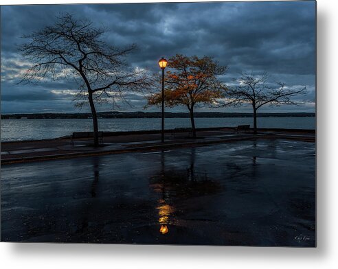 Street Light Metal Print featuring the photograph Morning Light by Chip Evra