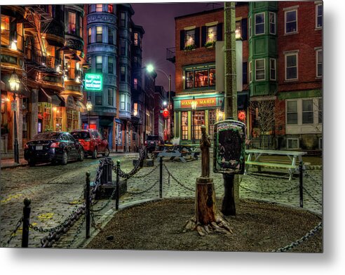  Metal Print featuring the photograph North Square - North End - Boston by Joann Vitali
