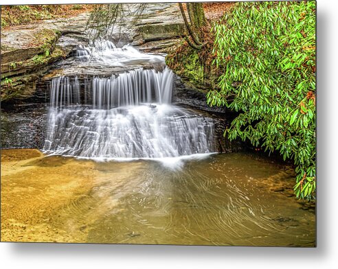 Water Falls Metal Print featuring the photograph Creation Falls by Ed Newell