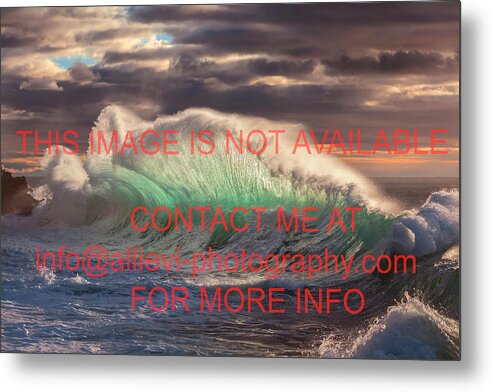 Rough Sea Metal Print featuring the photograph Rough sea 12 by Giovanni Allievi