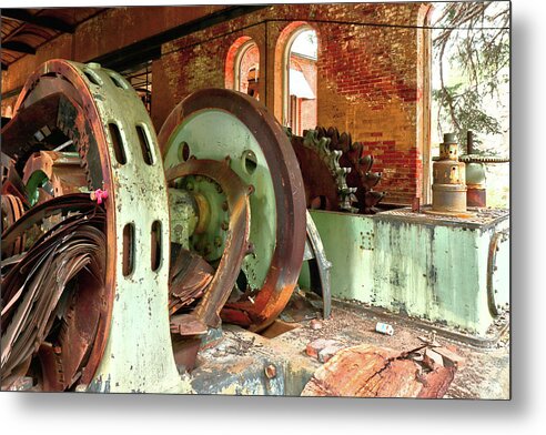 Industrial Metal Print featuring the photograph Skagway 98813 by Rick Perkins