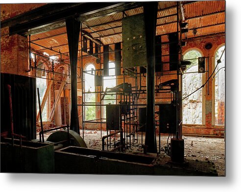 Industrial Metal Print featuring the photograph Skagway 98945 by Rick Perkins
