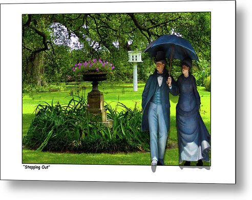 Plantation Metal Print featuring the digital art Stepping Out w/title by R C Fulwiler