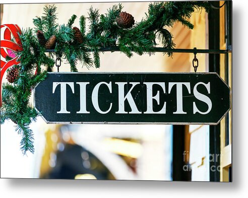Train Tickets Metal Print featuring the photograph Train Tickets in New Hope by John Rizzuto