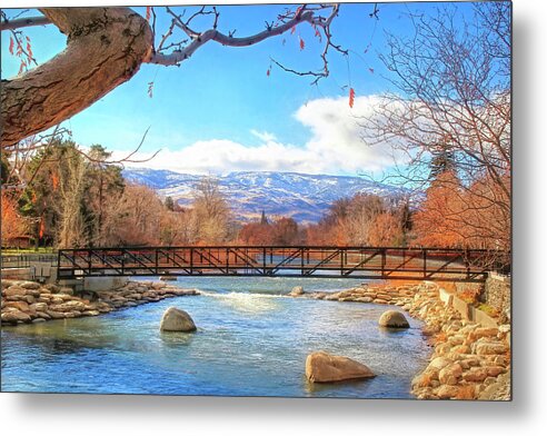 Reno Metal Print featuring the photograph Truckee River in Downtown Reno by Donna Kennedy