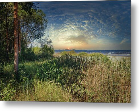Photography #sunset Photography #sunset Time #dreamy#coloration#beautiful Country#latvian Nature#my Dream#jurmala#by The Beach #seascape Photography Metal Print featuring the photograph What I Dream At Summer Night /Sunset by Aleksandrs Drozdovs