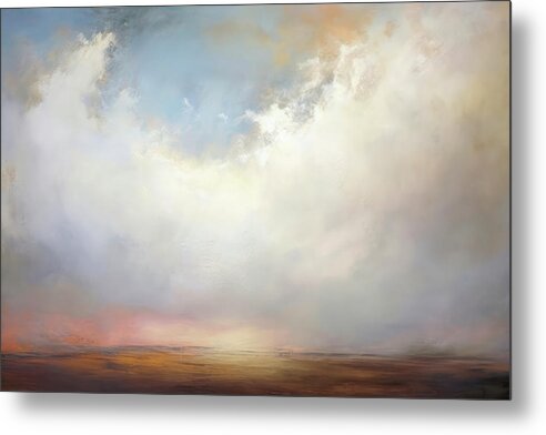 Wide Open Spaces Metal Print featuring the painting Wide Open Spaces Eternal Sky by Jai Johnson
