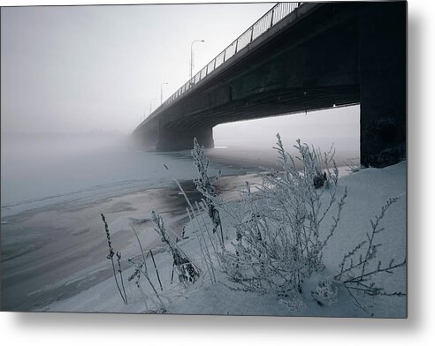 Photography Metal Print featuring the photograph You Are Welcome To Winter by Aleksandrs Drozdovs