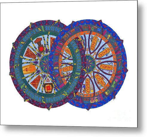 Stargate Metal Print featuring the painting Across the Universe by Mary J Winters-Meyer