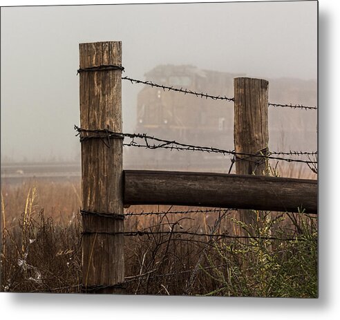 2014 September Metal Print featuring the photograph Fenced In by Bill Kesler
