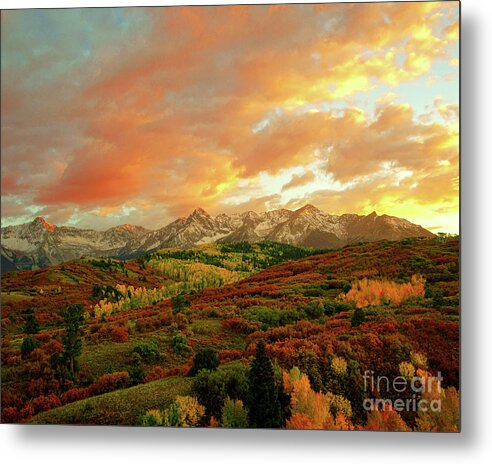 Colorado Metal Print featuring the photograph Dallas Divide Sunset by Benedict Heekwan Yang