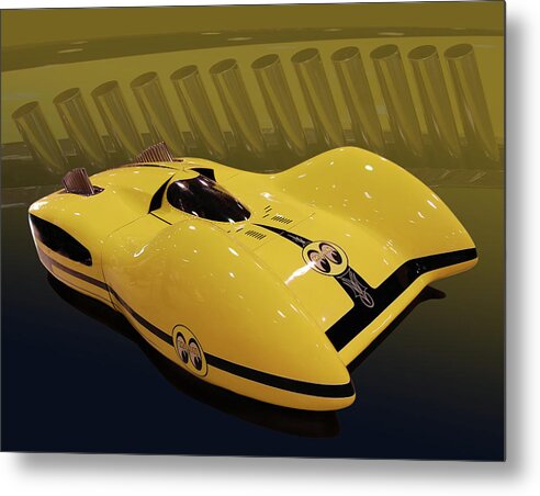 Mooneyes Metal Print featuring the photograph Mooneyes Streamliner by Bill Dutting