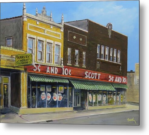 Harvey Illinois Metal Print featuring the painting Stand Again by William Brody