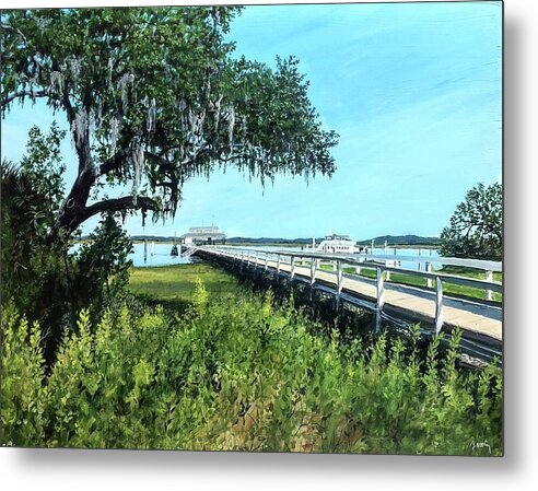 Daufuskie Island Metal Print featuring the painting Leaving For Now by William Brody