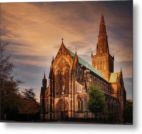 Ancient Metal Print featuring the photograph Glasgow Cathedral #1 by Rick Deacon