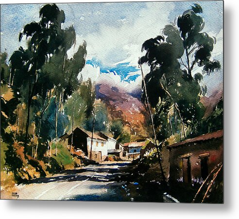 Pinche Metal Print featuring the painting Pinche's Road by Oscar Cuadros