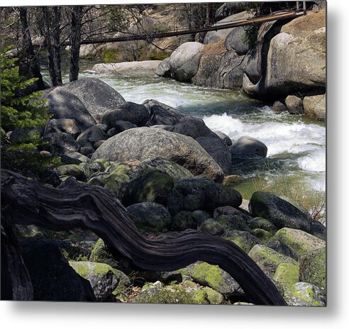 River Rapids Metal Print featuring the photograph River Crossing by Walter Fahmy