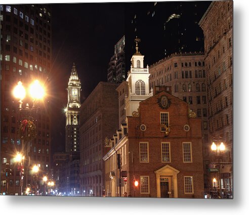 Old State House Metal Print featuring the photograph Boston History by Joann Vitali