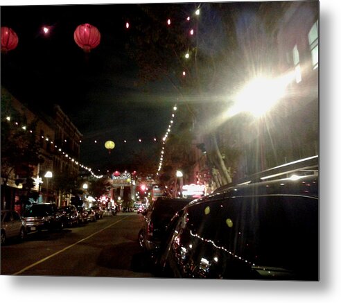 Night Metal Print featuring the photograph Chinatown Night by Mark Alan Perry