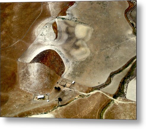 Aerial Photography Metal Print featuring the photograph Surreal Ranch by Sylvan Adams