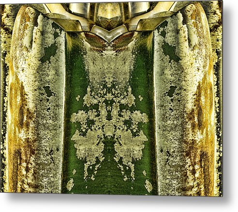 Abstract Metal Print featuring the photograph Carschach008 by Tony Grider