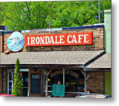 Irondale Metal Print featuring the photograph Irondale Cafe by Jo Sheehan