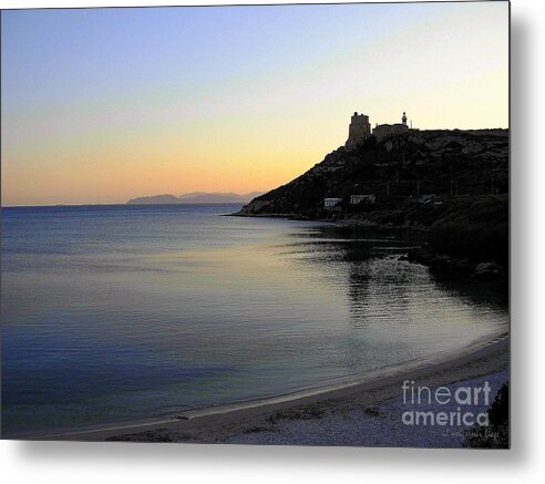 Golfo Metal Print featuring the photograph la Pace scende sul Golfo degli Angeli by Mariana Costa Weldon