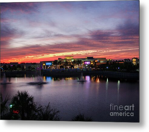 2011 Metal Print featuring the photograph Sunset Palm Beach Florida by Ginette Callaway