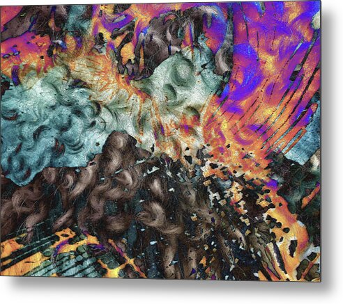 Abstract Metal Print featuring the photograph Psychedelic Fur by Matt Cegelis