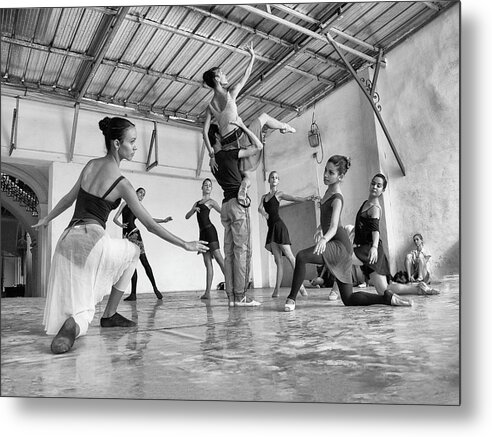 Cuba Metal Print featuring the photograph Ballet Practice - Havana by Marla Craven