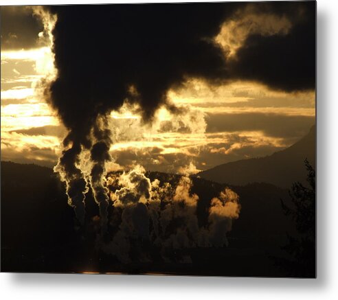 Industry Metal Print featuring the photograph Industry by Mark Alan Perry