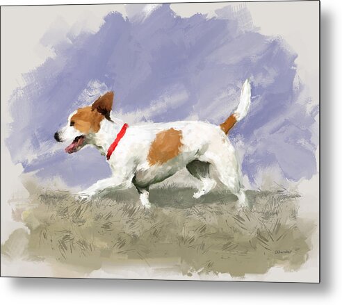 Dog Metal Print featuring the painting Lola by Diane Chandler