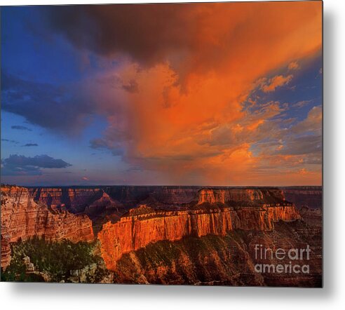 Grand Canyon Metal Print featuring the photograph Clearing Storm Cape Royal North Rim Grand Canyon NP Arizona by Dave Welling