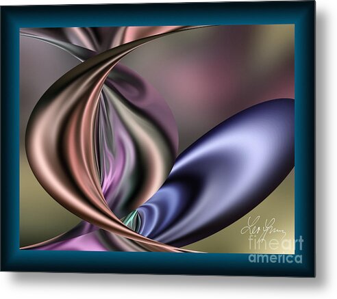 Love Metal Print featuring the digital art Love Has Shape And Colors by Leo Symon