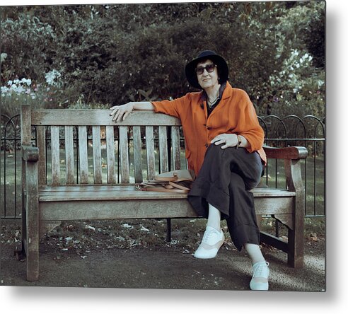 Photography #london Summer#street Photography #sweet Memories #nostalgic #bench In The Park #summertime #favourite Town #london #st James Park#once In Summer Metal Print featuring the photograph Nostalgia For Summer London by Aleksandrs Drozdovs