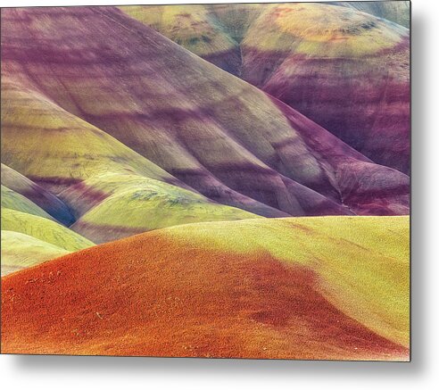 Painted Metal Print featuring the photograph Painted Hills by Thomas Hall