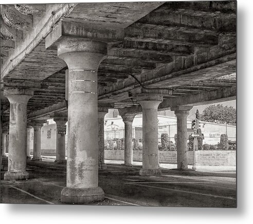 Pop Art Metal Print featuring the photograph The Road Below 2 by Steve Ladner