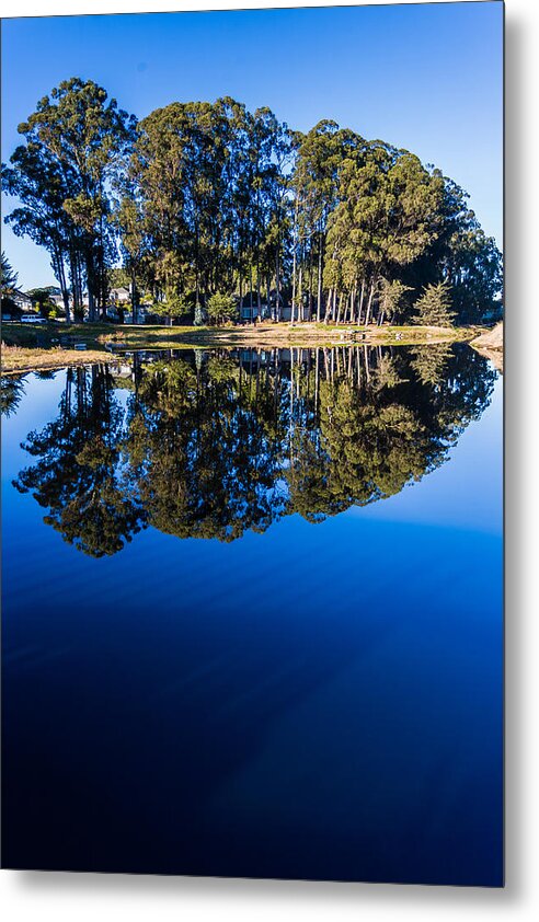 Reflections Metal Print featuring the photograph Blue Lagoon by Tommy Farnsworth