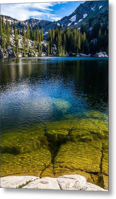 Lake Metal Print featuring the photograph Cottonwood Canyon Lake View by Tommy Farnsworth