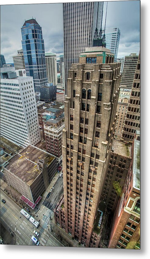 Architecture Metal Print featuring the photograph Seattle Tower on 3rd Ave by Tommy Farnsworth