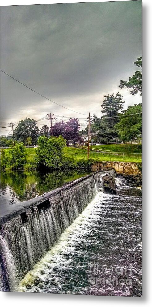 Spillway Metal Print featuring the photograph Boonton New Jersey Spillway by Christopher Lotito