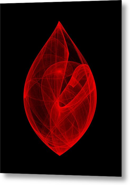 Strange Attractor Metal Print featuring the digital art Within Shell V by Robert Krawczyk