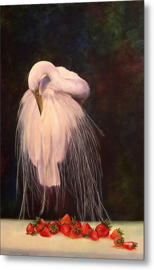 Bird Metal Print featuring the painting Wild and Sweet 1 by Valerie Aune
