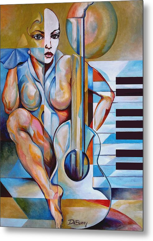 Lloyd Deberry Metal Print featuring the painting Musica by Lloyd DeBerry