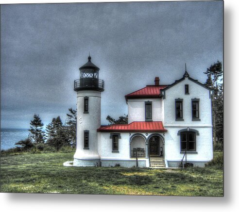 Lighthouse Metal Print featuring the photograph Admiralty Bay Lighthouse by Michaelalonzo Kominsky