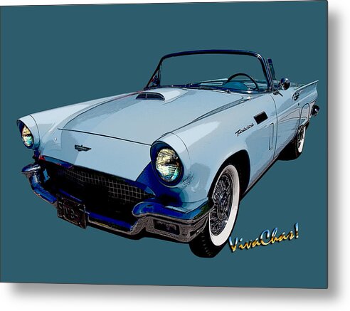 57 Metal Print featuring the photograph 57 Thunderbird by Chas Sinklier