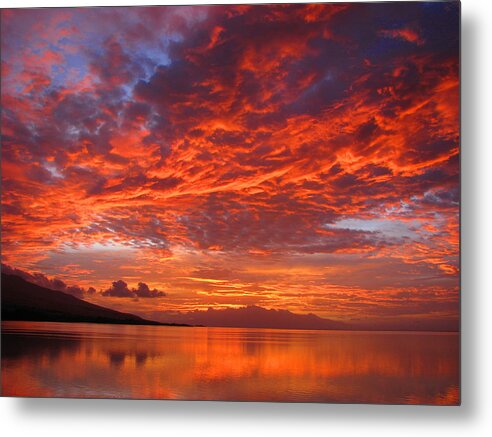 Molokai Metal Print featuring the photograph Hawaii Sunrise by James Temple
