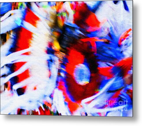 Color Metal Print featuring the photograph Pow Wow Abstract by Susan Parish 