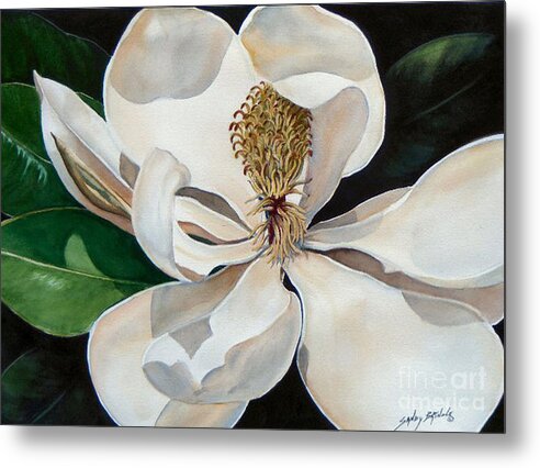 Watercolor Metal Print featuring the painting Southern Lady  SOLD by Sandy Brindle