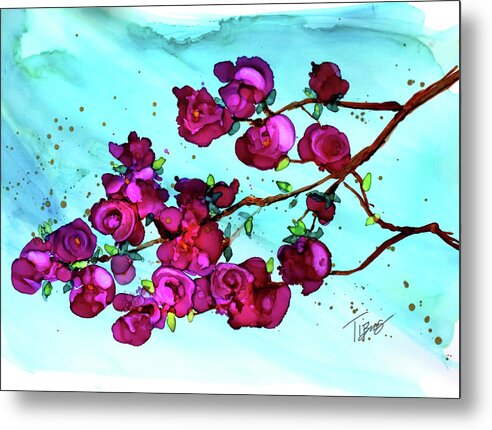  Metal Print featuring the painting Branch Out by Julie Tibus